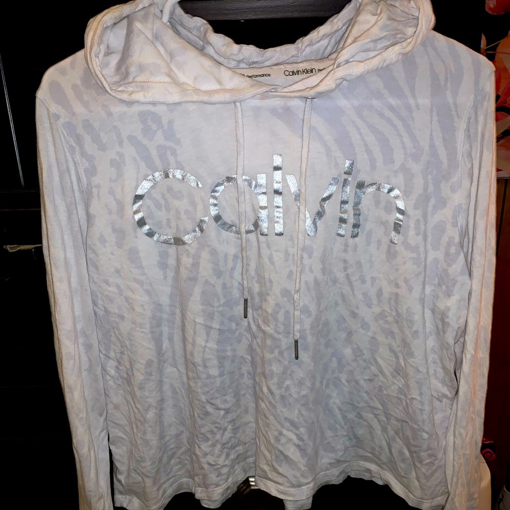 Calvin Klein long sleeve crop top